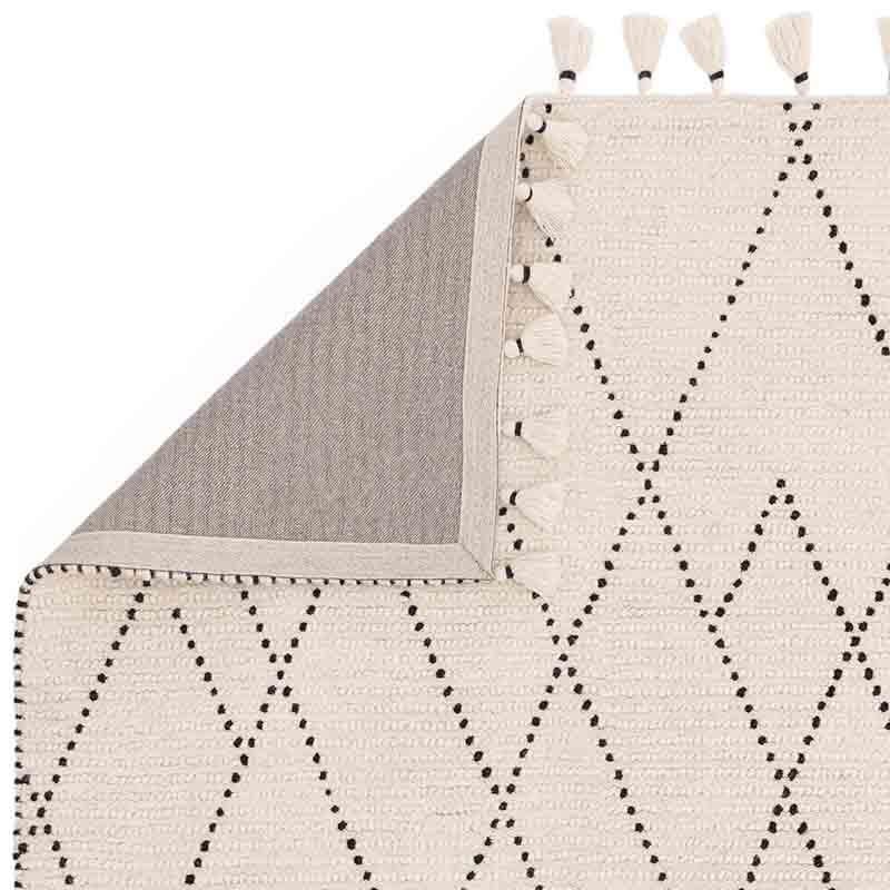 Nepal Linear Rug, 120 x 170 cm, Cream & Black